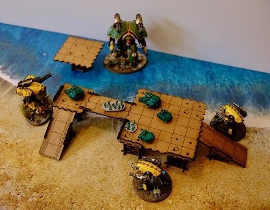 Sci-Fi industrial platforms - 8mm wargaming