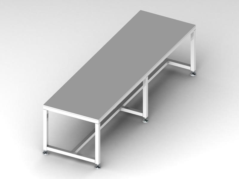2000x600 Steel Work Table