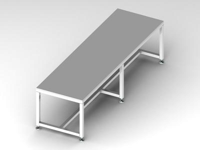 2000x600 Steel Work Table