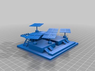 3DBear Mars Solar array - a Mars water station remix