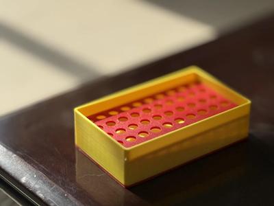 Our bar soap is too large, so I designed a bigger soap dish for quick printing, supports added