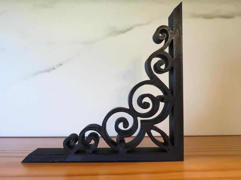 Faux Cast Iron Scroll for Ikea Bracket