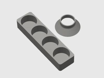 Coffee Bean Test Tube Holder_37mm_1x4