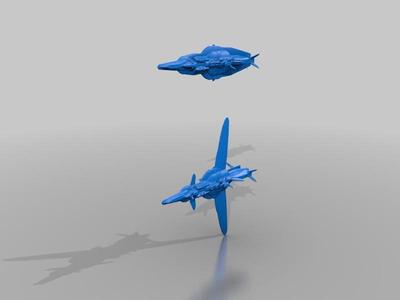 ROBOTECH TIROL STELLAR REPUBLIC COLONY PATROL CRUISER