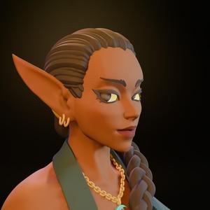 Bust - Elven (SET v.1-4) / Bust - elven (SET v.1-4)