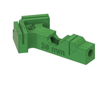 PTFE cutting jig 45° 38/39 mm for Bondtech Extruder Upgrade (BMG style) for Prusa