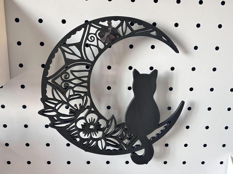 Moon cat ornament pendant decoration
