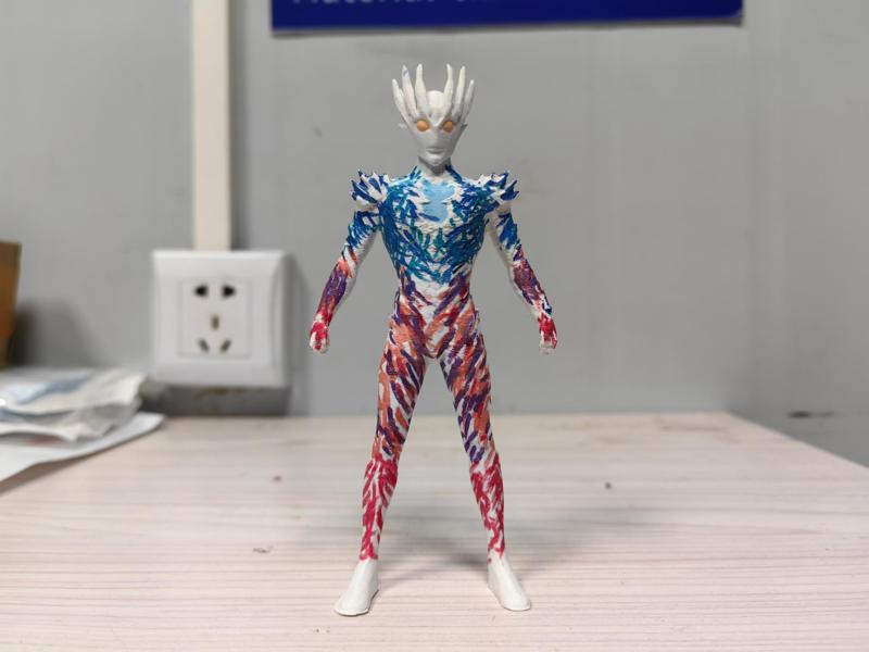 Ultraman Saga, one of the mysterious four Ultras, detailed coloring decompression version