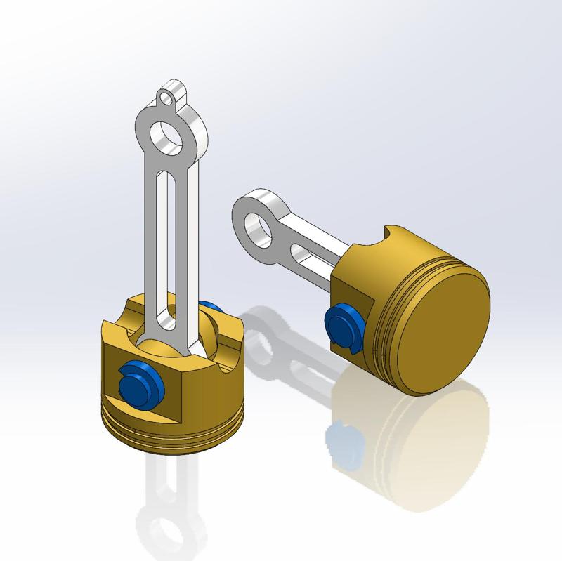 SMALL PISTON TOY - KEYCHAIN