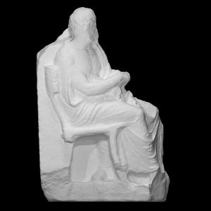 Fragment of gravestone, Attic style