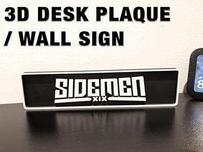 Sidemen Wall Art Sign/Plaque