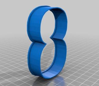 Number 8 Medium Cookie Cutter