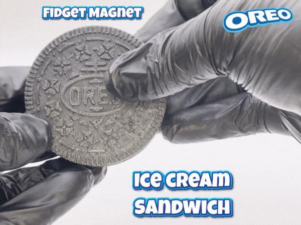 Oreo Ice Cream Sandwich Fidget Magnet