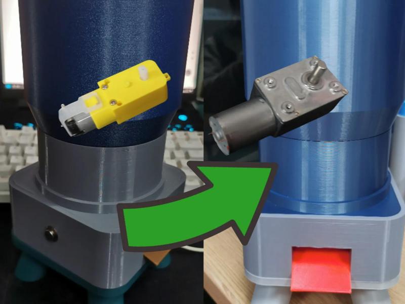 30 Yuan Smart Pet Feeder (370 Metal Worm Gear Version)