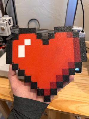 Pixelated Heart Light Box