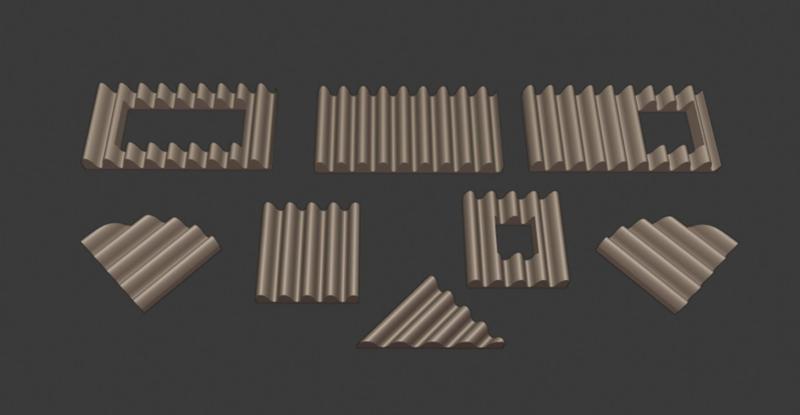 Gaslands Corrugated Armor Plate Set