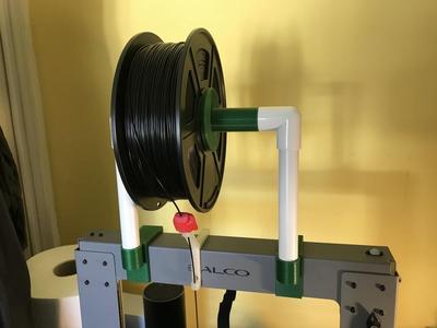 CCCT Wanhao I3+ Overflow Pipe Gantry Spool Holder
