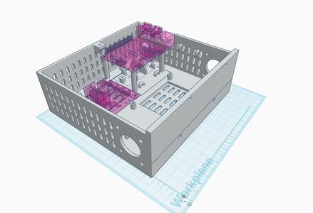 Hypercube Electronic Case for Ramps + Mosfet + 2x IRF520 + Pi 3