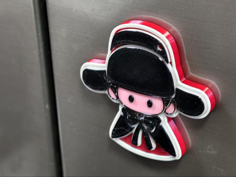 【The Lost Tomb】Xiao Zanghai fridge magnet and bag charm, 30-minute layered color printing