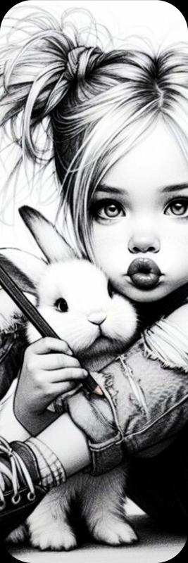 Cute Girl Bookmark