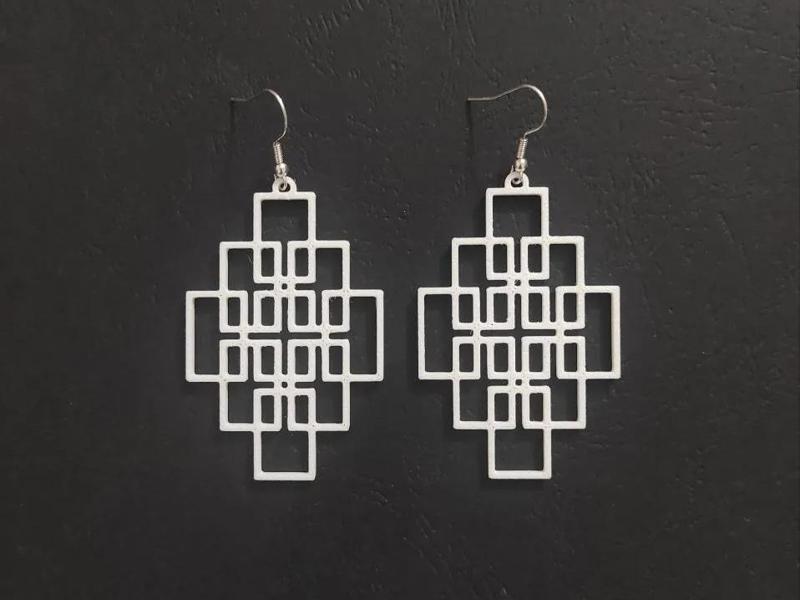 EchoGrid Mirage – Earrings