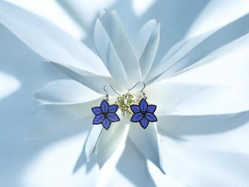 Hexa flower earrings