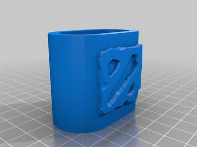 airpods case with dota 2 sign