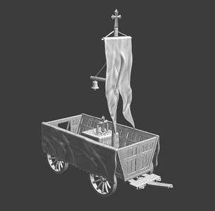 Medieval Holy Wagon - Used for praying before/under battle