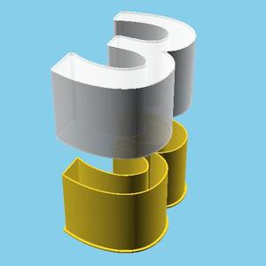 DIGIT THREE, nestable box (v1)