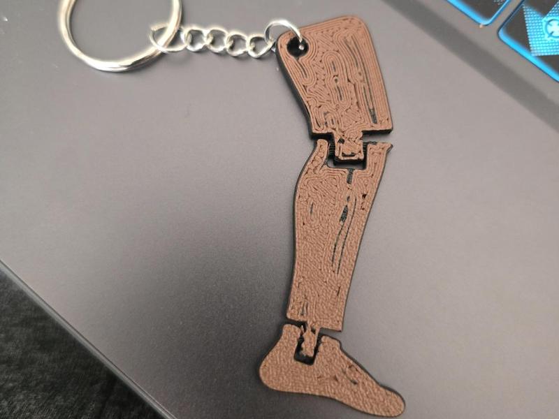 Flexi AGG funny Garpez Leg Keychain