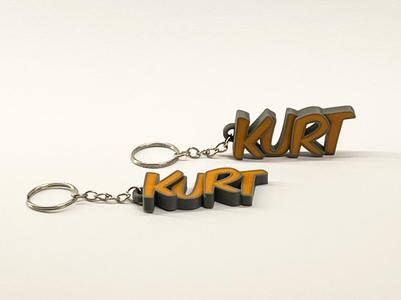 Beautiful Keychain with the Name Kurt