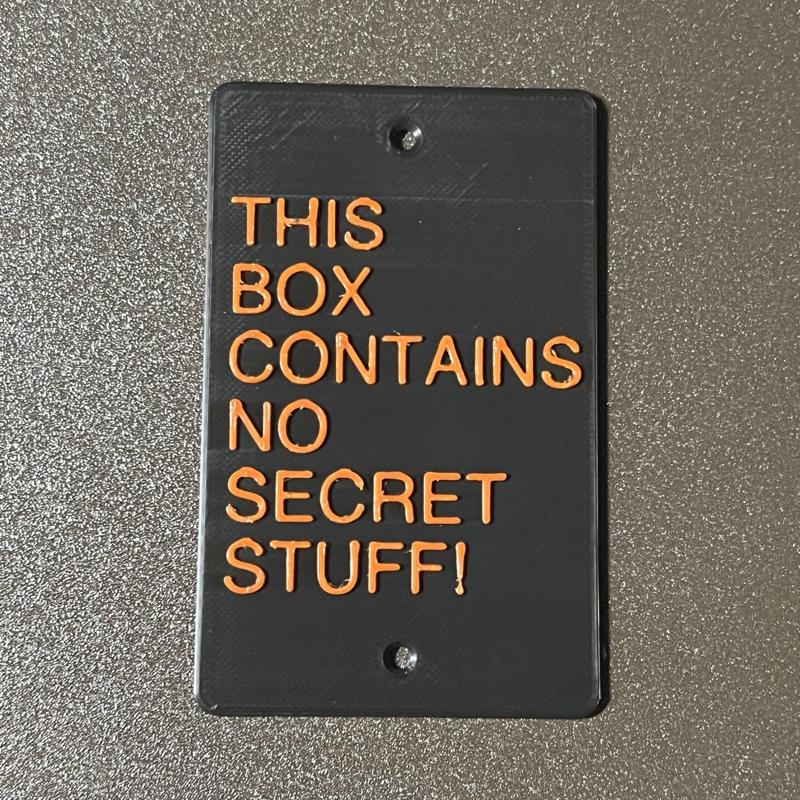 Blank Electrical Box Cover