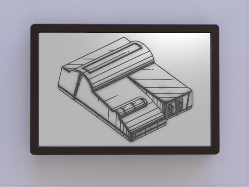 NES-101 Console Patent Art