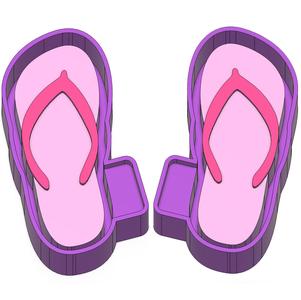 Flip flop Freshie Mold Housing STL