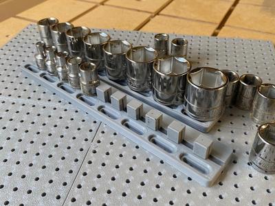 Socket Rail/Holder - Toolgrid - No Gaps