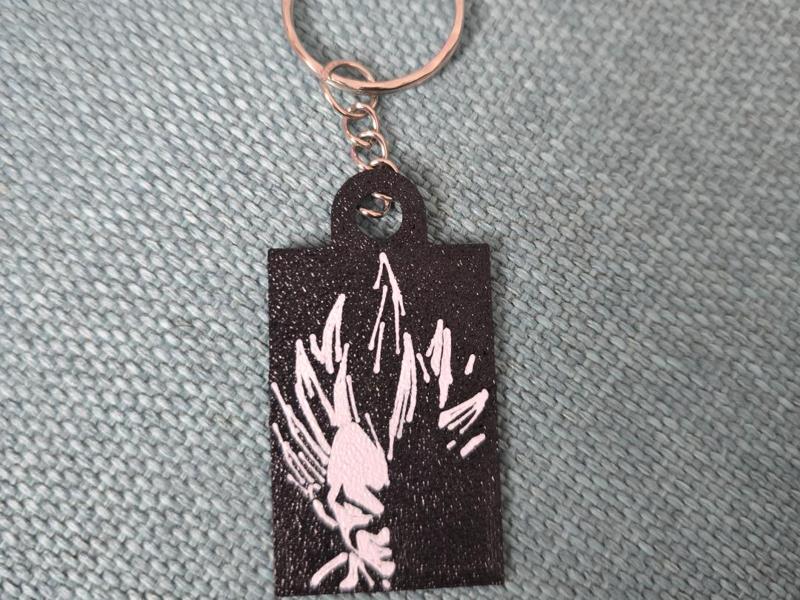 Dragon Ball Z Vegeta Face Minimalist Keychain