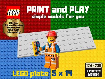 lego plate 5x14