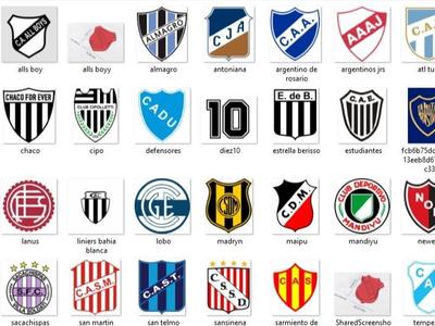 Pack 58 Argentine Football Crest Cutters