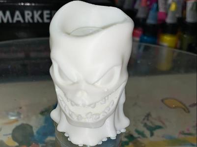 Halloween Skull Candle 4