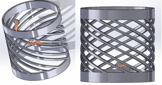 Coin roller coaster organizer piggy bank lamp shade