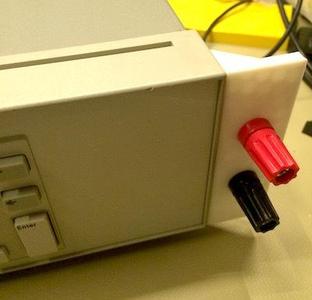 Front panel binding post panel for HP/Agilent PSUs