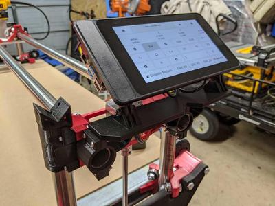 Lowrider CNC 7" Touchscreen Display Mount for Raspberry Pi