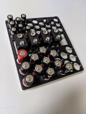 Simple battery holder