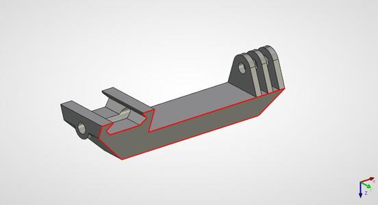 Go Pro 22mm Picatinnny Mount laterally