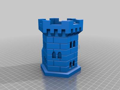 Dice tower for Monoprice Mini Delta