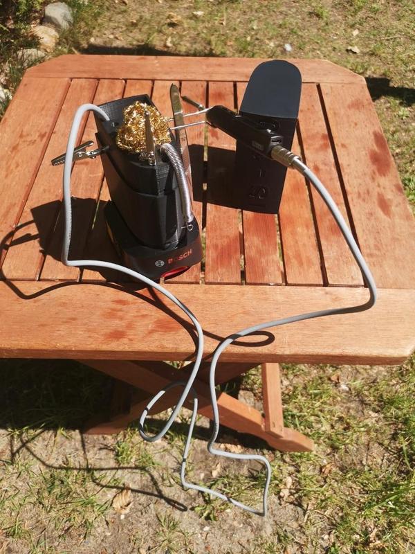 TS100 Box with BOSCH 18V Power4All Adapter