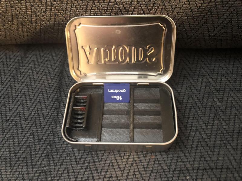 Altoids Micro SD/SD card insert