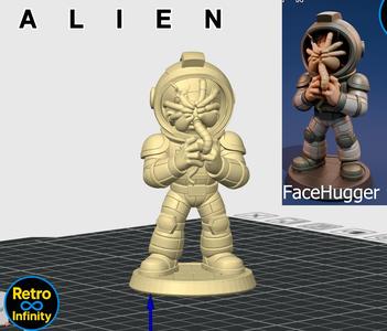 Facehugger - Retro Infinity Style 3D Figure (90 mm) | Alien the Eighth Passenger for 3D Printing