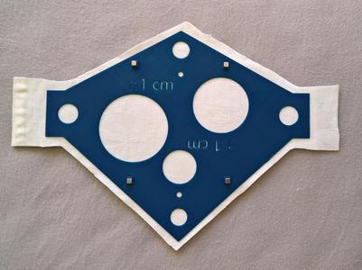 Template for cutting soft fabric