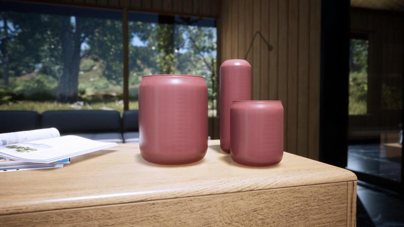 Set of glasses - decorative vases